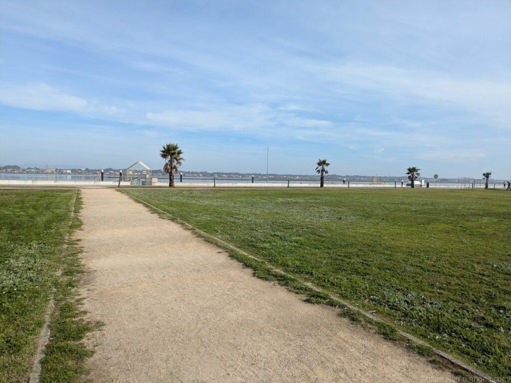 海に至る公園の写真